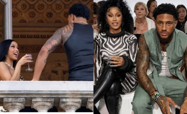 Cardi B sparks relationship rumours with Nigerian goalkeeper, Maduka Okoye in Paris [VIDEOS]
