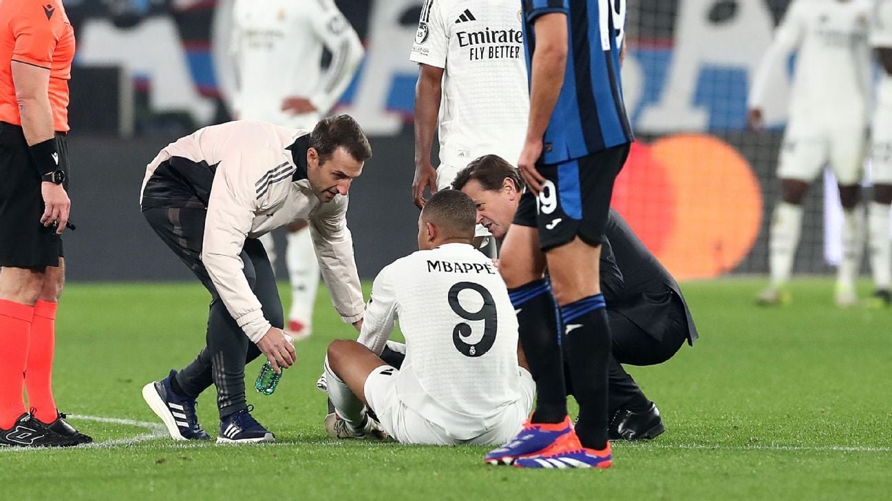 Real Madrid give injury update on Mbappe