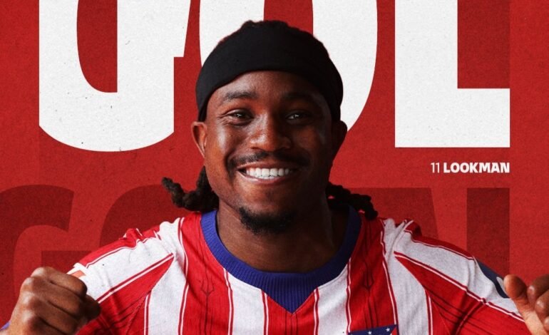 UCL Roundup: Lookman scores as Atletico beat Man United, Osimhen falls to Barca